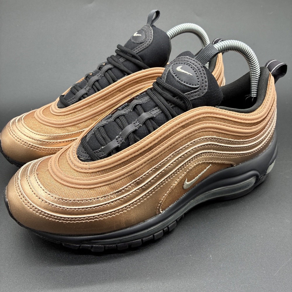 Nike Air Max 97 Copper Black Gold Sneakers Women's Size 8 CT1176-900